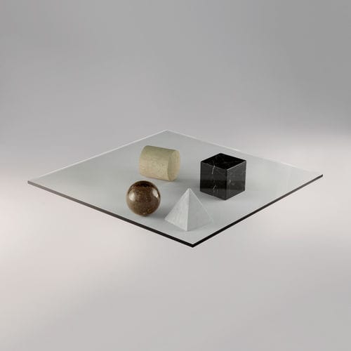 Table basse design original - METAFORA  - Martinelli Luce Spa - en verre / carrée / résidentielle
