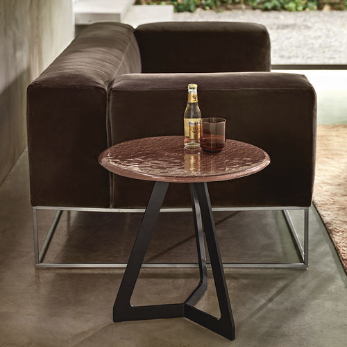 Table d'appoint contemporaine - LAKES - FIAM ITALIA - en verre / en marbre / avec piètement en métal peint
