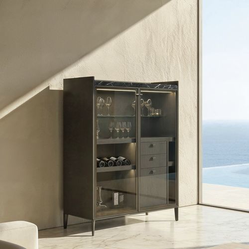 Meuble bar pour bar - SEGESTA BAR - FIAM ITALIA - design minimaliste / en mélaminé / d'aluminium