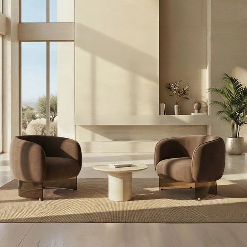 Fauteuil contemporain - ONAIR - FIAM ITALIA - en cuir / en mousse de polyuréthane / en tissu