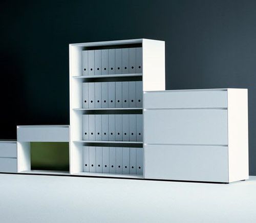 Armoire de classement basse - BASIC - TECNO - haute / en métal / à tiroirs