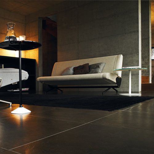 Banquette contemporaine - D70 - TECNO - en tissu / en cuir / en métal