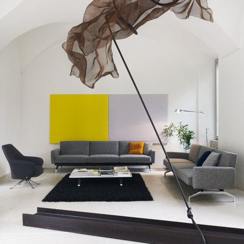 Canapé modulable - PONS D011 - TECNO - contemporain / en tissu / en cuir