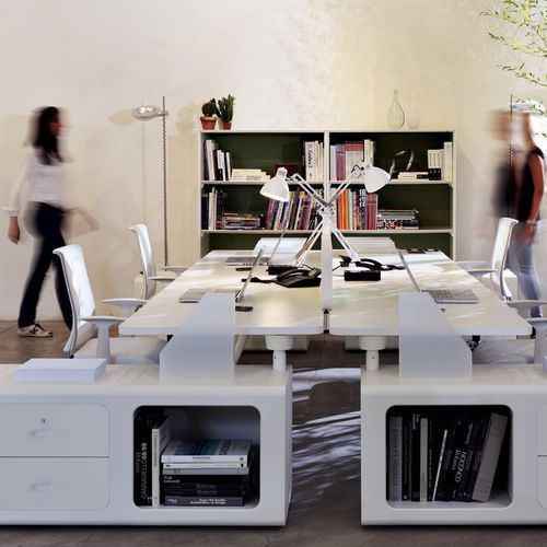 Bureau pour open space - BETA DUEPUNTOZERO - TECNO - contemporain / en bois / en métal