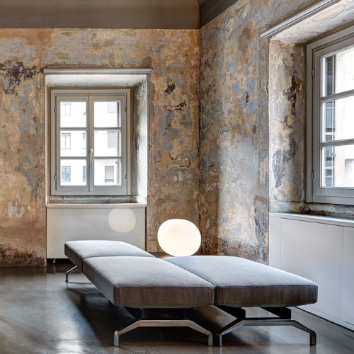 Banquette modulable - PONS D011 - TECNO - contemporaine / en tissu / en acier