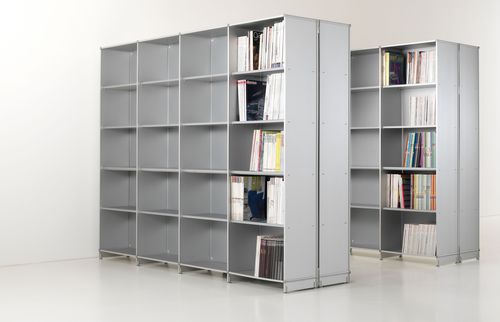 Bibliothèque contemporaine - CONTENERE - Fitting - en aluminium / blanche