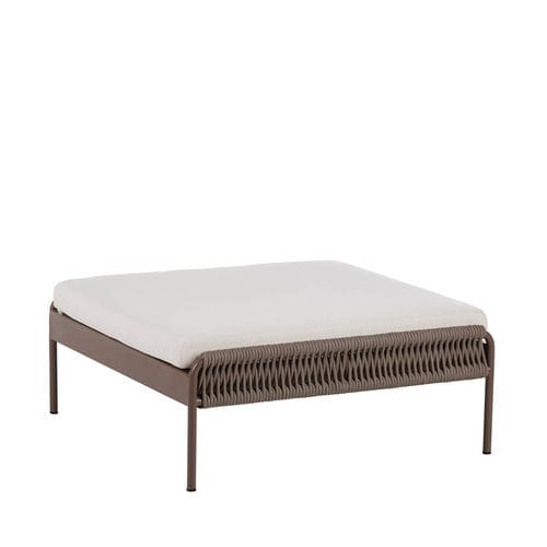Repose-pied contemporain - WEAVE - POINT - en tissu acrylique / en aluminium laqué / en polyester