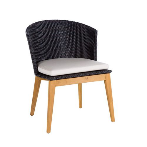 Chaise de salle à manger contemporaine - ARC - POINT - de jardin / en bois / en teck