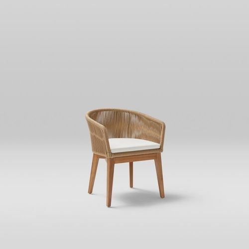 Fauteuil contemporain - KHAI - POINT - en mousse de polyuréthane / en tissu / en corde