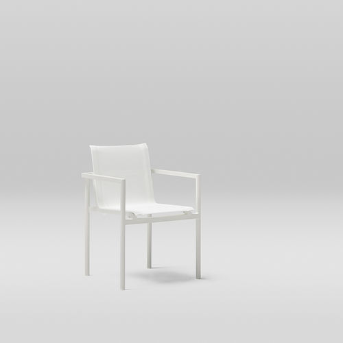 Chaise de style contemporain - ORIGIN - POINT - de piscine / de plage / en aluminium peint