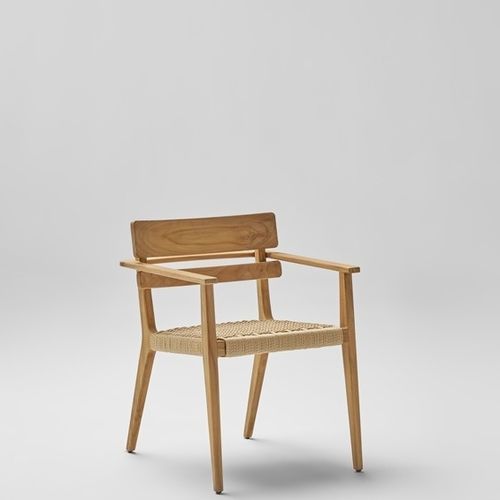 Fauteuil traditionnel - PARALEL - POINT - en mousse de polyuréthane / en tissu / en teck