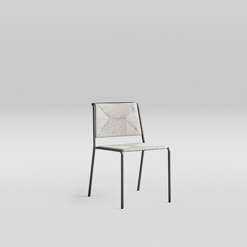Chaise contemporaine - SUMMER - POINT - d'intérieur / en corde / en aluminium peint