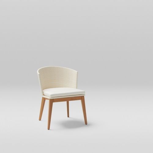 Chaise design original - ARC - POINT - d'intérieur / en bois / en teck