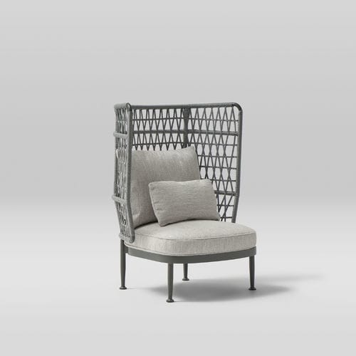 Fauteuil contemporain - CURIO - POINT - en mousse de polyuréthane / en tissu / en corde