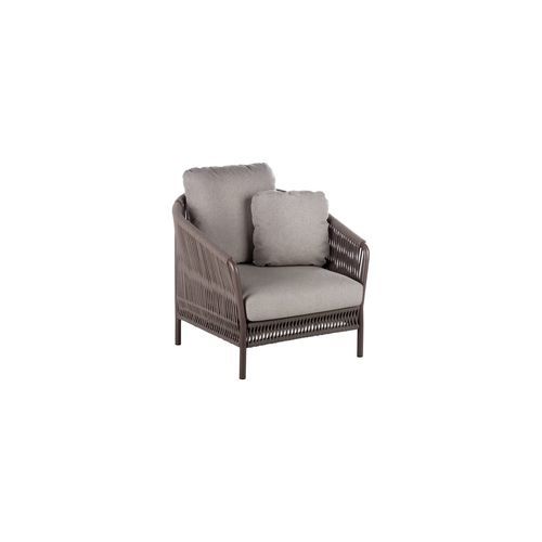 Fauteuil contemporain - WEAVE - POINT - en mousse de polyuréthane / en tissu / en corde