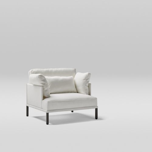 Fauteuil contemporain - LONG ISLAND - POINT - en mousse / en mousse de polyuréthane / en tissu
