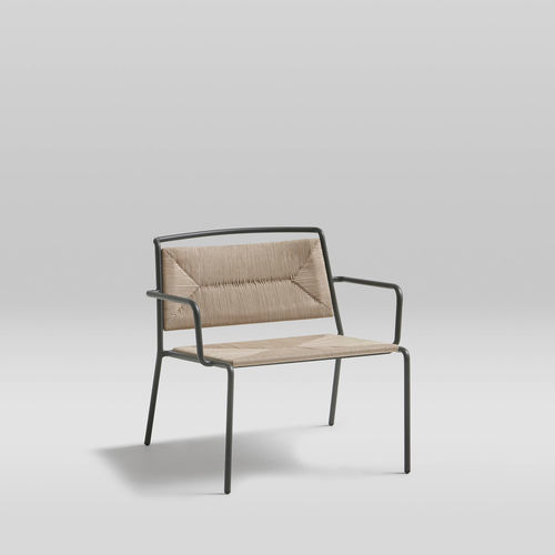 Fauteuil contemporain - SUMMER - POINT - en mousse / en corde / en aluminium thermolaqué