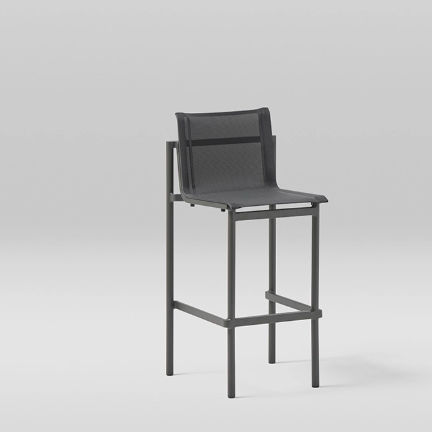 Tabouret de bar contemporain - ORIGIN - POINT - en aluminium / en aluminium thermolaqué / empilable