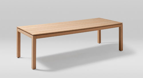 Table basse contemporaine - KUBIK - POINT - en placage de bois / avec piètement en bois / rectangulaire