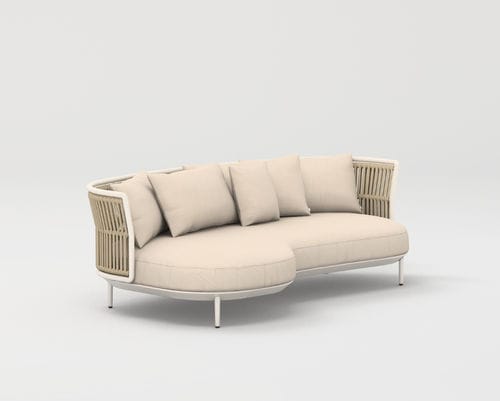 Chaise longue contemporaine - AMBA - POINT - en corde / en mousse de polyuréthane / en aluminium peint