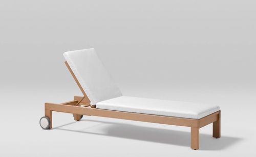 Chaise longue contemporaine - KHAN - POINT - en tissu / en mousse / en mousse de polyuréthane