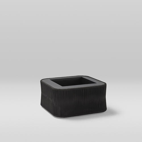 Jardinière en polyester - WEAVE - POINT - en aluminium / aluminium / en aluminium peint