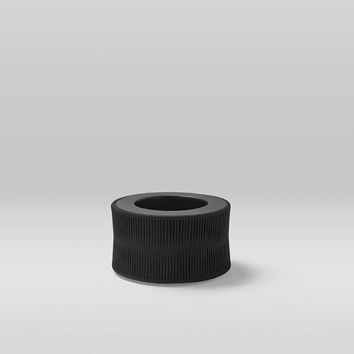 Jardinière en polyester - weave - POINT - en aluminium / aluminium / en aluminium peint