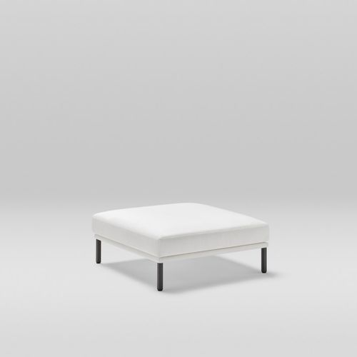 Pouf contemporain - LONG ISLAND - POINT - en polyuréthane / en aluminium / en aluminium anodisé