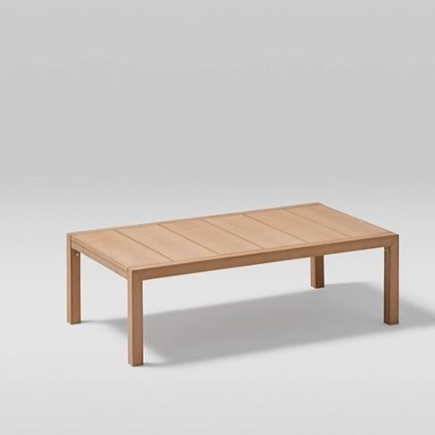 Table basse contemporaine - KUBIK - POINT - en aluminium thermolaqué / en porcelaine / avec piètement en bois vernis