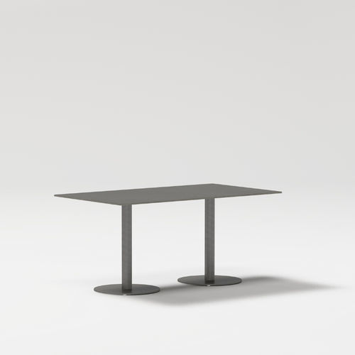 Table à manger contemporaine - LIS - POINT - en aluminium peint / en porcelaine / en teck