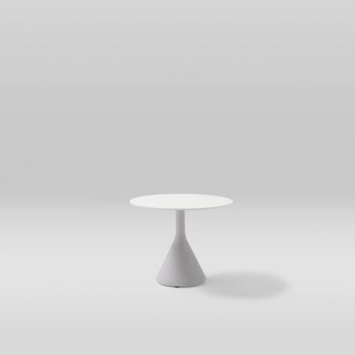 Table contemporaine - NECK - POINT - en aluminium peint / en porcelaine / en béton