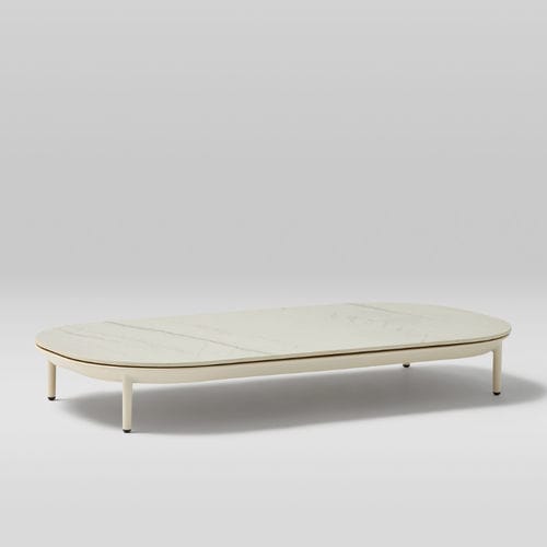 Table basse contemporaine - AMBA - POINT - en aluminium peint / en porcelaine / en HPL