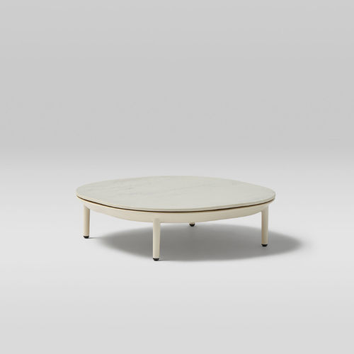 Table basse contemporaine - AMBA - POINT - en aluminium / en aluminium thermolaqué / en porcelaine