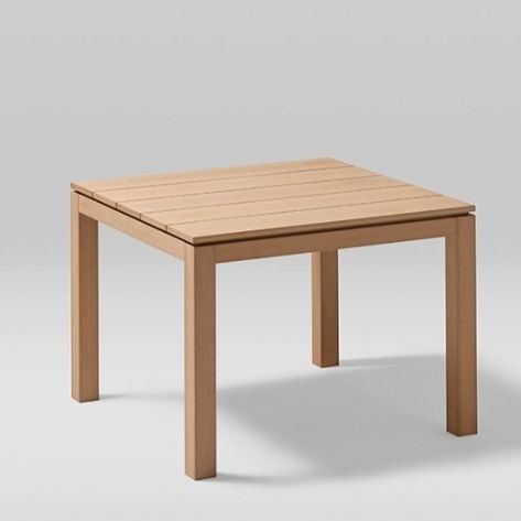 Table à manger contemporaine - KUBIK - POINT - en bois / avec piètement en bois massif / carrée