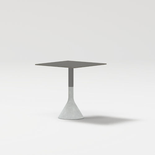 Table contemporaine - NECK - POINT - en aluminium peint / en aluminium thermolaqué / en porcelaine