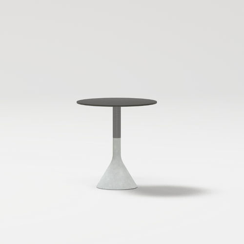 Table contemporaine - NECK - POINT - en aluminium peint / en porcelaine / en béton