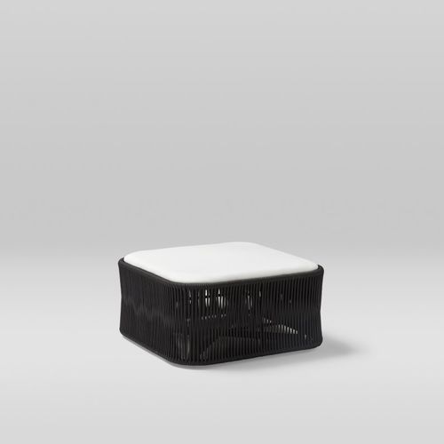 Pouf contemporain - WEAVE - POINT - en acrylique / en aluminium / aluminium