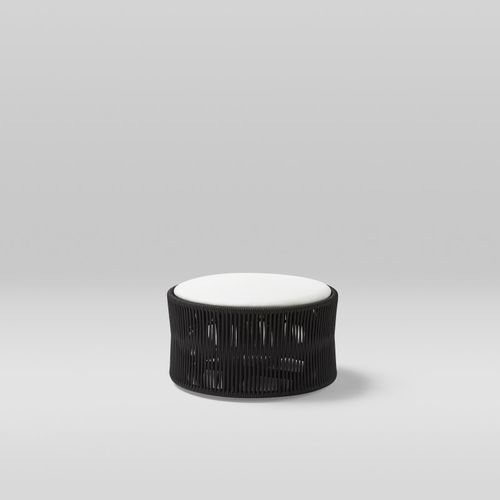 Pouf contemporain - WEAVE - POINT - en acrylique / en aluminium / aluminium