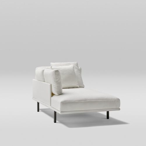 Chaise longue contemporaine - LONG ISLAND - POINT - en tissu / en mousse / en mousse de polyuréthane