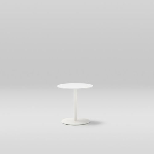 Table contemporaine - LIS - POINT - en aluminium / avec piètement en aluminium / ronde