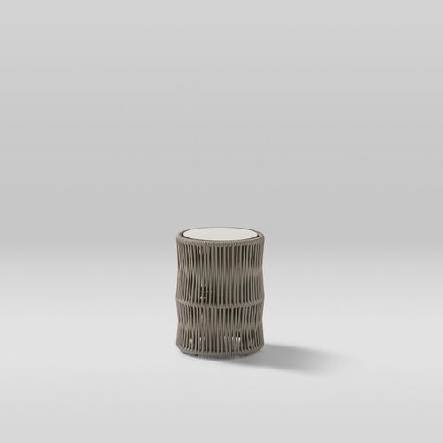 Table basse contemporaine - WEAVE - POINT - en polyester / en aluminium / aluminium