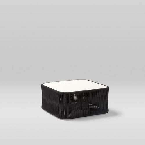 Table basse contemporaine - WEAVE - POINT - en polyester / en aluminium / aluminium