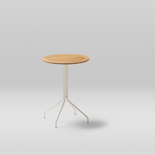 Table basse contemporaine - WEAVE - POINT - en aluminium peint / en terracotta / en bois