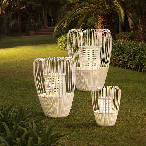 Lampe de sol - MIST - POINT - en fibres synthétiques / contemporaine / de jardin