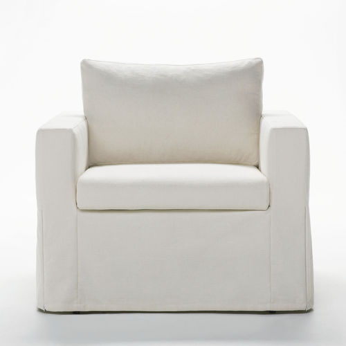 Fauteuil contemporain - DAFNE  - BERTO - en cuir / en tissu / avec revêtement amovible