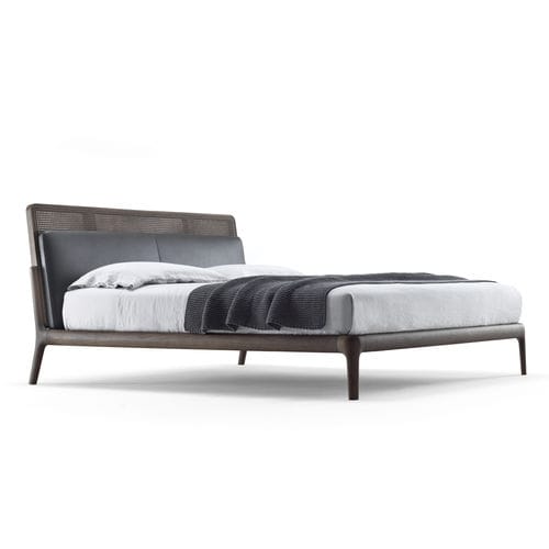 Lit double - EAST SIDE - BERTO - contemporain / avec tête de lit en cuir / personnalisable