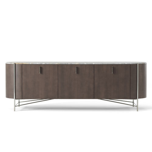 Buffet sur pieds hauts - HILLY - BERTO - contemporain / en noyer / en bois massif