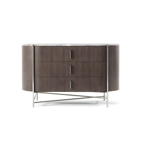 Commode sur pieds hauts - 315 - BERTO - contemporaine / en noyer / en bois massif