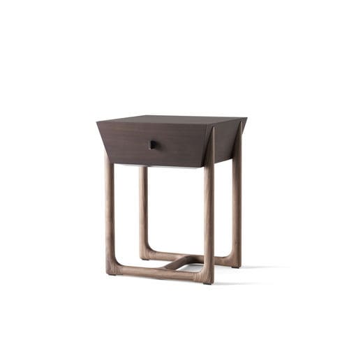 Table de chevet contemporaine - SERENAS - BERTO - en noyer / en bois massif / en frêne