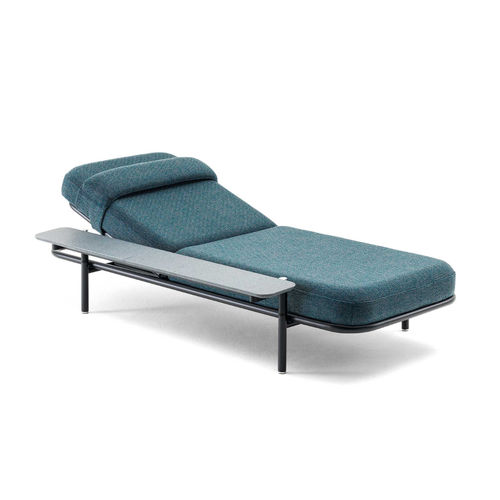 Bain de soleil contemporain - SNOOP - BERTO - en tissu / en acier inoxydable / dossier ajustable